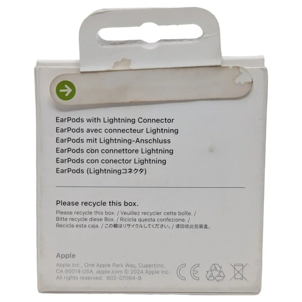 Apple Wired EarPods with Lightning Connector White A1748